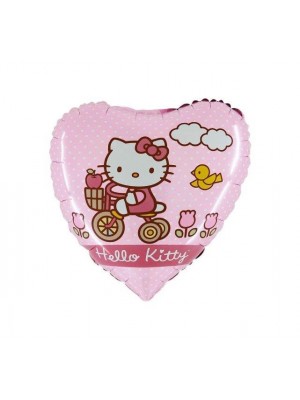 BALÃO METALIZADO BIKE HELLO KITTY 18"